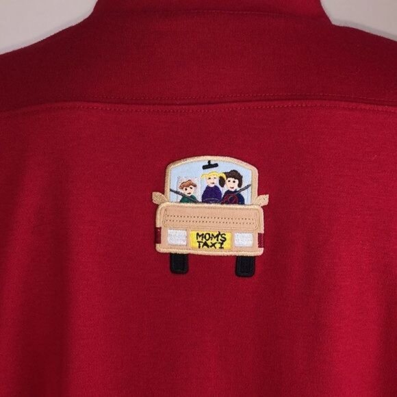 Vintage BECHAMEL Mom's Taxi Patch Jacket in Red - L - Picture 9 of 10